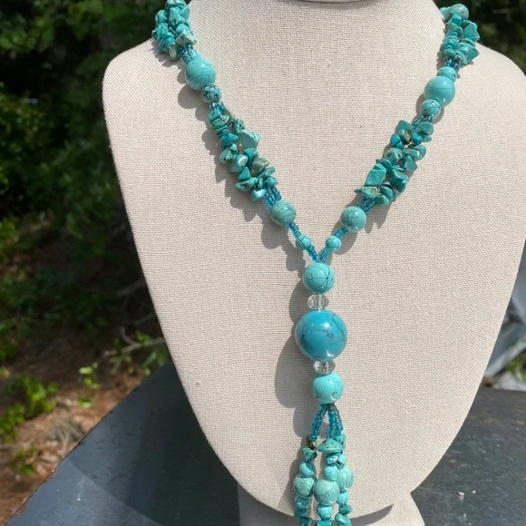 Turquoise Necklace and Bracelet - Picture 7 of 7